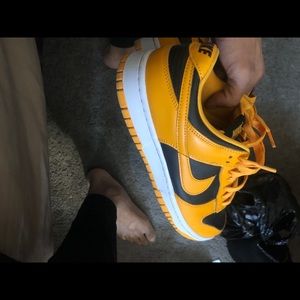 Nike dunks goldenrod
